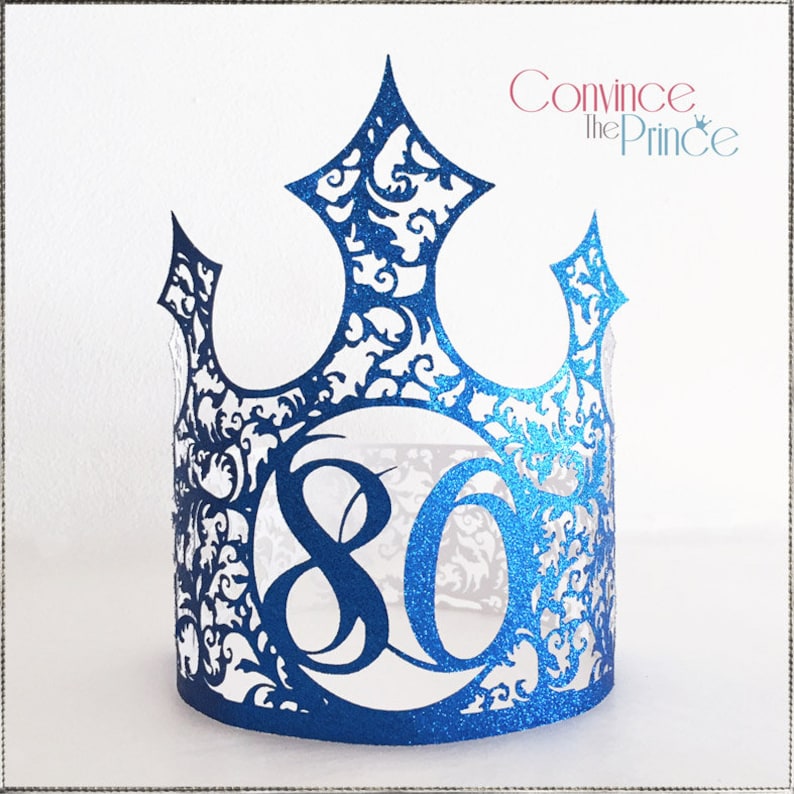 The Royal Sparkling Crown SVG JPG birthday crown template ...