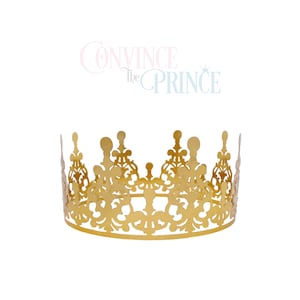 Crown Anabelle Template SVG PNG JPG Wearable For cutting machines like Cameo Cricut ScanNcut Paper crown Jubilee Birthday ideas zdjęcie 9