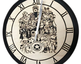 Bob Marley Natural Eco wooden Craft Art WALL CLOCK VINYL Record