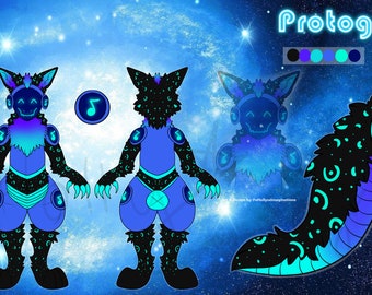 Protogen Fursona Character Adopt #Furry