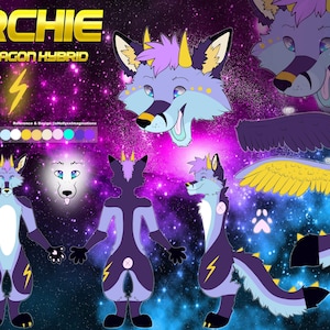 Fursuit Fursona Reference Sheet Commission