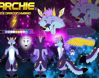 Fursuit Fursona Reference Sheet Commission