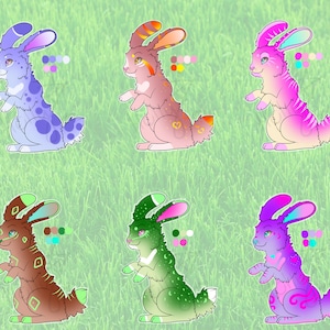 Fursona Character Adopt Bunny Rabbit Easter Adoptable Batch #Furry