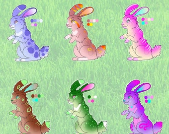 Fursona Charakter Adopt Kaninchen Ostern Adoptable Stapel #Furry