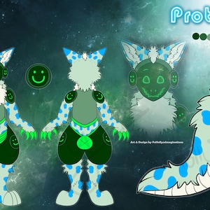 Protogen Fursona Character Adopt #Furry