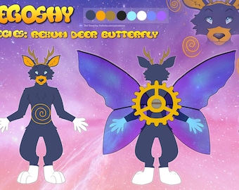 Fursona Reference Sheet Commission