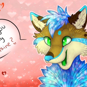 Fursona Valentines YCH #Furry