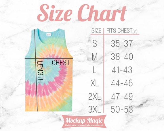 Tie Dye Color Chart