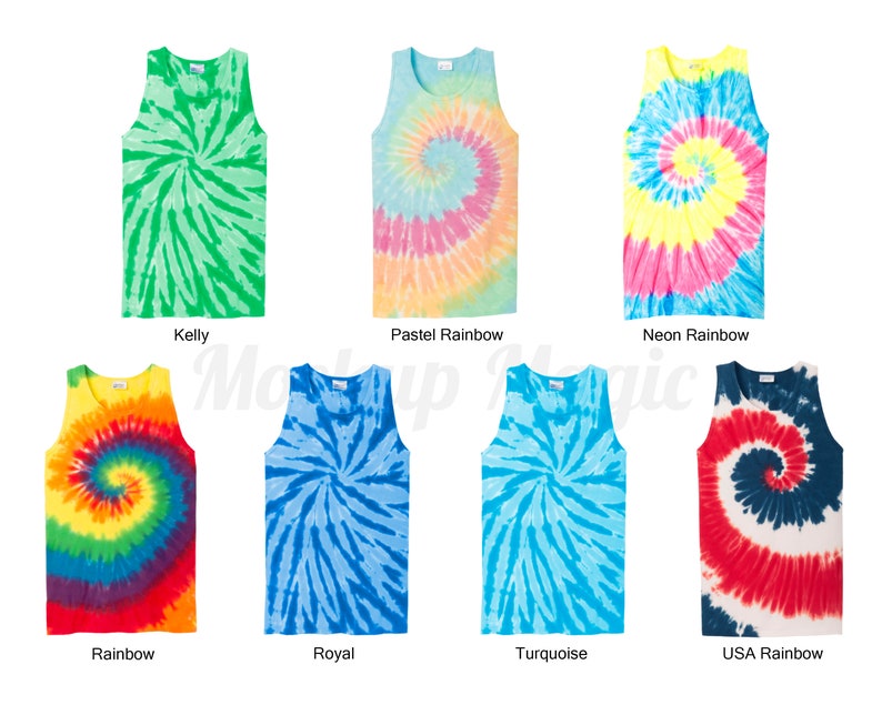 Tie Dye Color Chart