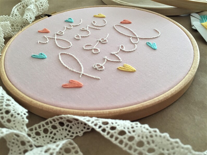 Nursery Decor Baby Shower Gift Embroidery Hoop Art Etsy