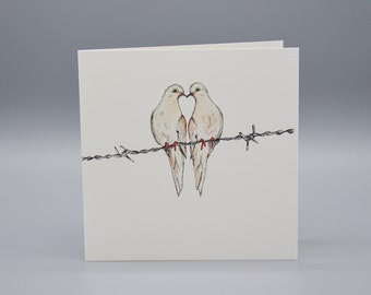 Luxury illustrated Valentines card for the one you love.