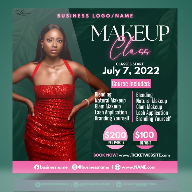 DIY Makeup Course Makeup Template Business Makeup Course Etsy