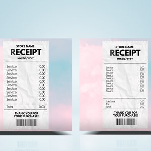 Receipt Templates, Canva Templates, Business Canva, Instagram Post, Marketing Template, Email Template