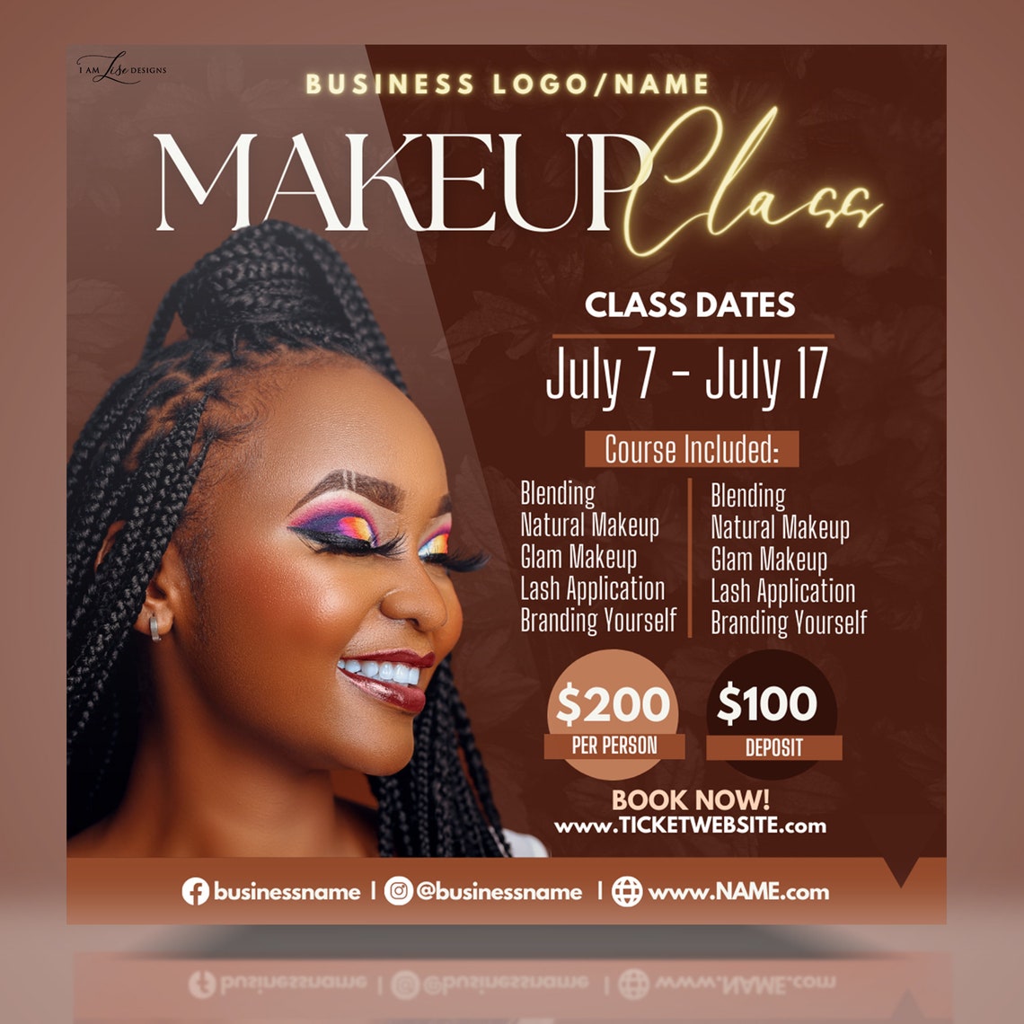 DIY Makeup Course Makeup Template Business Makeup Course Etsy
