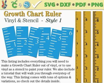 Free Growth Chart Ruler Cut File