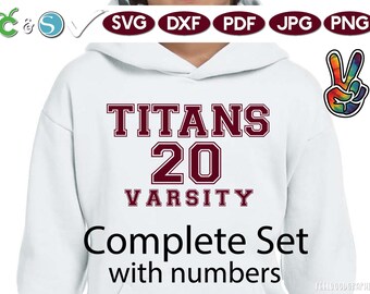 Varsity SVG alphabet, Sports svg fonts, SVG Varsity Font, DXF, png, jpg, College Varsity font, High school Varsity Font