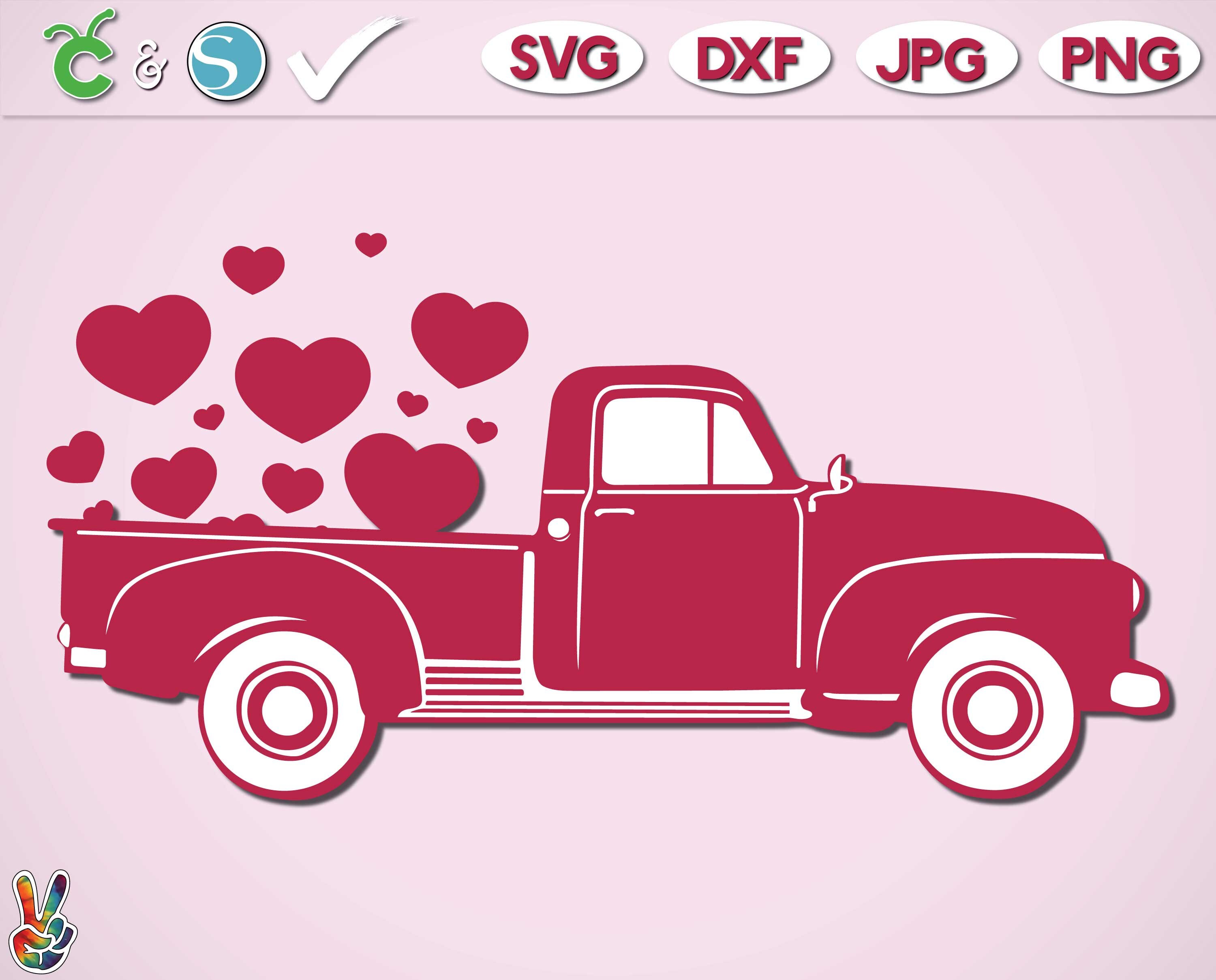 Free Free 322 Red Truck Valentine Svg SVG PNG EPS DXF File