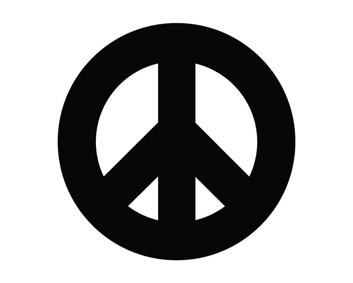 Peace Symbol SVG Thick Peace Symbol Peace Symbol Decal - Etsy