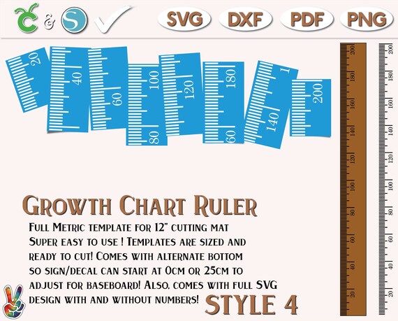 Growth Chart Stencil Designs