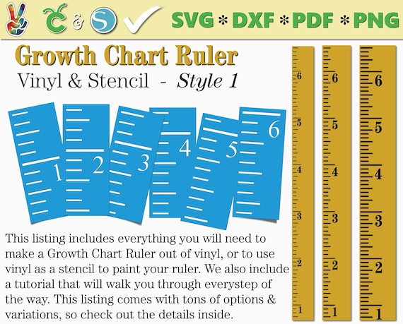 Growth Chart Ruler Decal