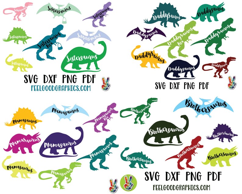 Download Dinosaur Family SVG Bundle Family Tshirt SVG Family ...