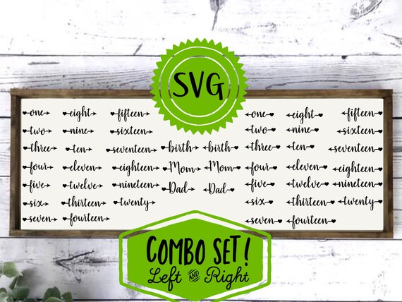 Download Left And Right Arrow Growth Chart Markers Svg Growth Chart Etsy