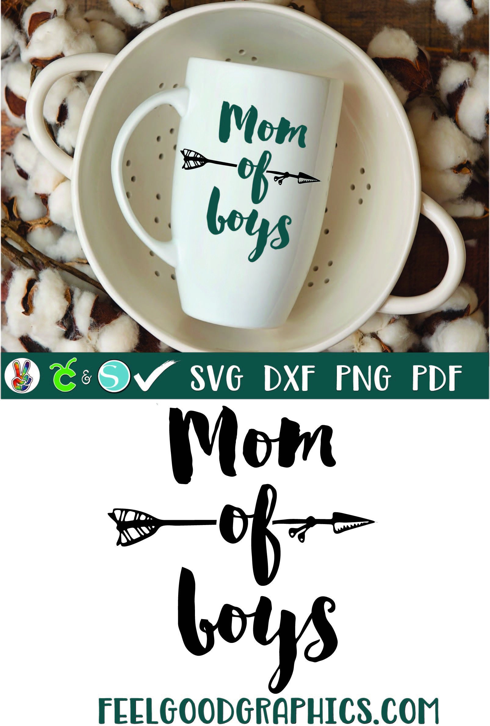Download Mom of boys SVG boys heart arrow SVG mom truth mom life | Etsy
