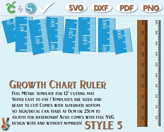 Growth Chart Stencil Template