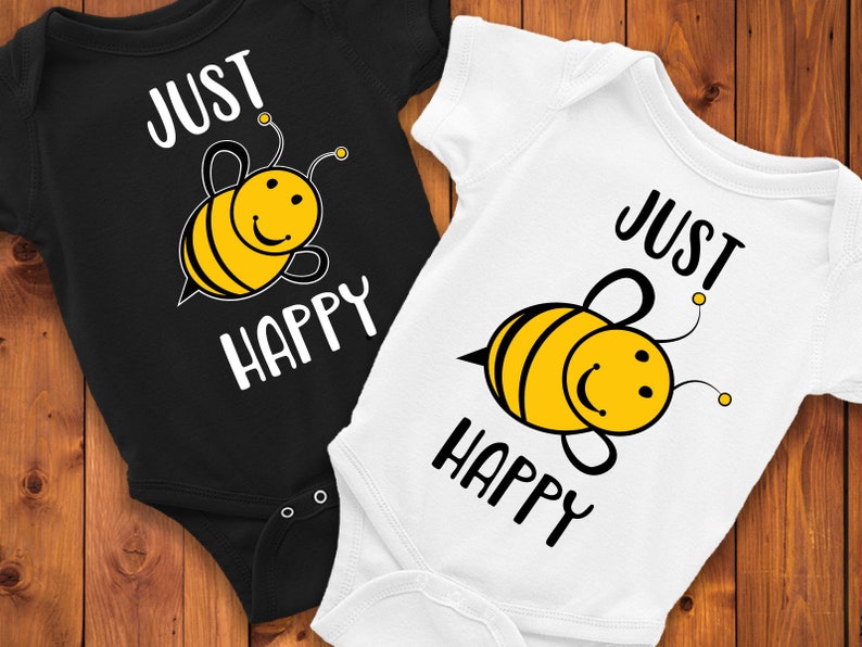 Download Just Bee Happy SVG cute baby SVG files adorable onesie cut ...