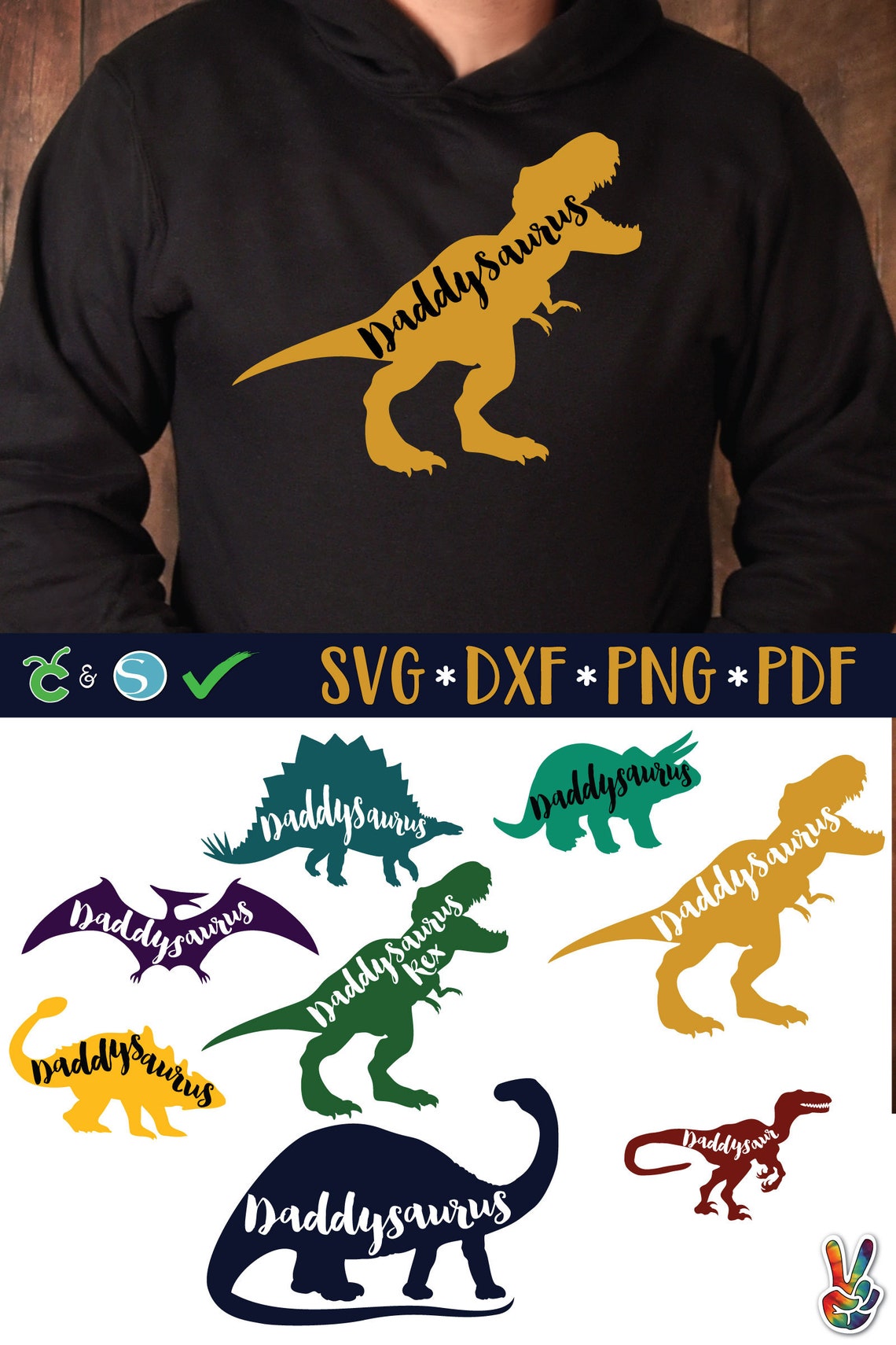 Download Daddysaurus SVG Dinosaur Family SVG Mamasaurus svg Family | Etsy