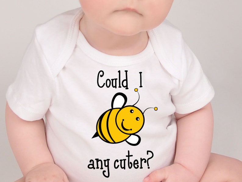 Download Could I bee any cuter SVG cute baby SVG files Onesie® cut ...