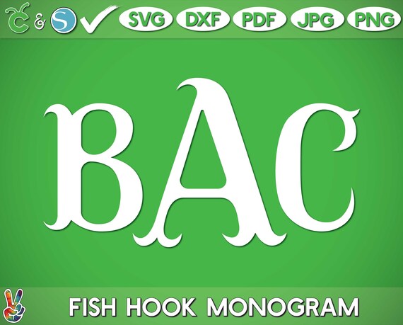 Download Fish Hook Svg Monogram Alphabet