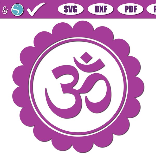 Om SVG, A-U-M SVG, spiritual SVG, Peace Symbol, Om decal, 1 love, Hindu svg, Buddhist svg, Buddhist decal, om frame svg