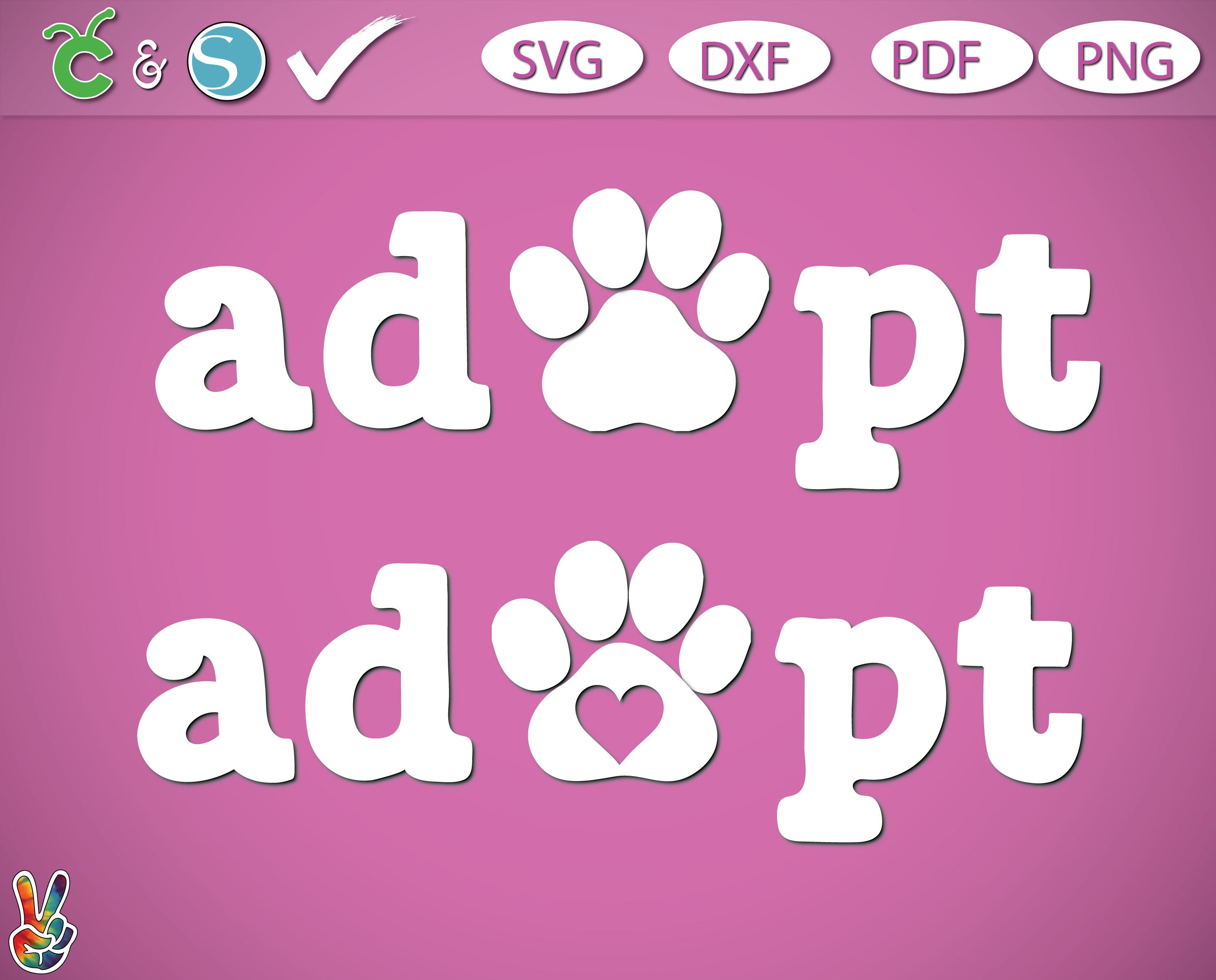 Download Adopt Svg Rescue Svg Pet Adopt Svg Animal Lovers Etsy