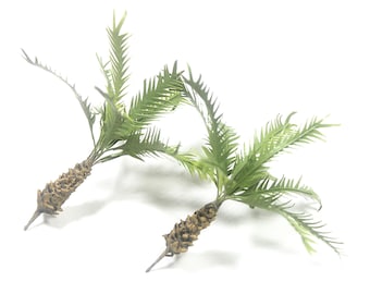 Conjunto de maquetas de plantas de la jungla a escala 1/35, hechas a mano, para diorama. Aproximadamente 6 cm de altura.