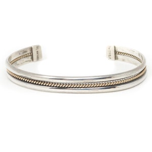 Vintage Native American Navajo TAHE 12K GF Sterling Silver Vintage Native American Navajo TAHE 12K GF Sterling Silver