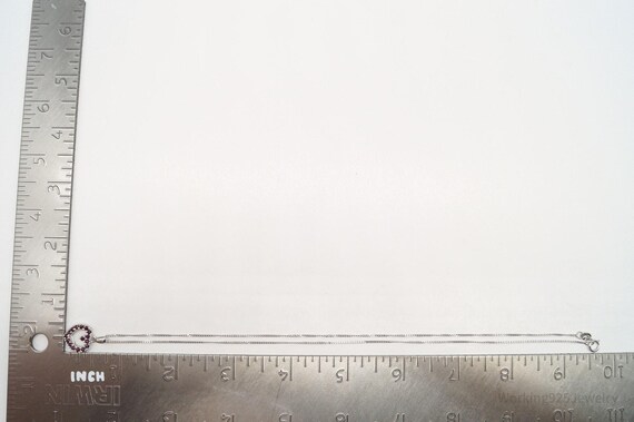 Vintage Designer Ross Simons Ruby Heart Sterling … - image 8