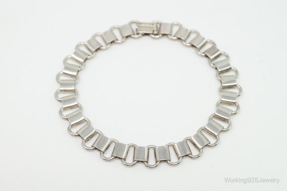 Antique Sterling Silver Chain Bracelet - image 2