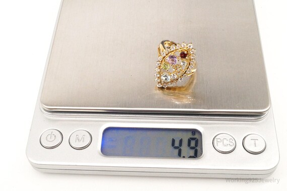 Designer Ross Simons Multi Gem Gold Vermeil Sterl… - image 9