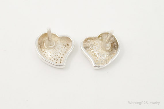 Modern Hearts Sterling Silver Earrings - image 5