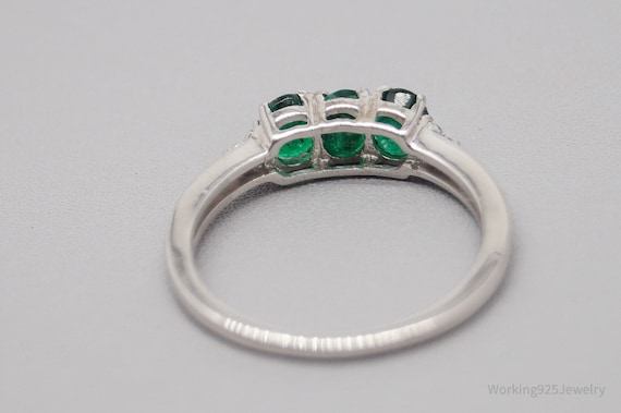 JTV TGGC Emerald White Topaz Sterling Silver Ring… - image 6