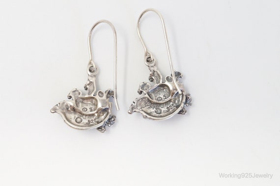 Vintage Noahs Ark Sterling Silver Earrings - image 8