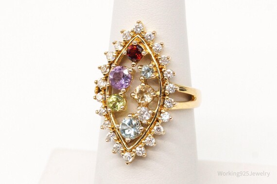 Designer Ross Simons Multi Gem Gold Vermeil Sterl… - image 4