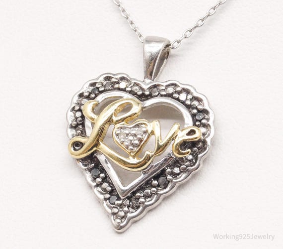 ★VINTAGE HOLLYWOOD★ Love Lock Heart Necklace_VH24NNNE101M Vintage Small Heart Lock / Love Lock . Vintage Padlock