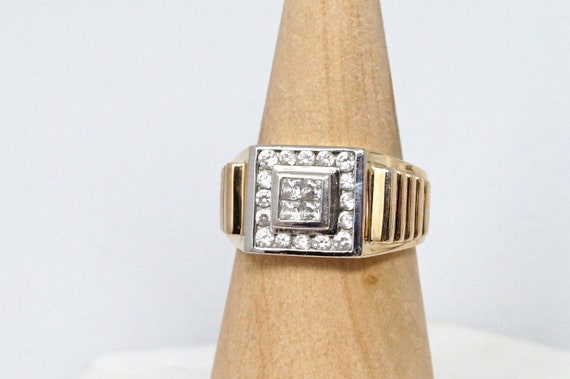 Vintage High End Fashion Gold Vermeil Cubic Zirco… - image 5