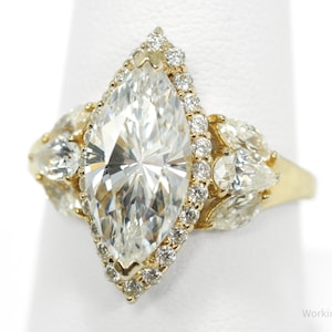 Designer Michael Valitutti Cubic Zirconia 14K Gold Over Sterling Silver Ring - Size 9