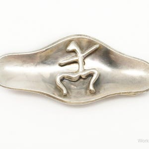 Raro clip de dinero vintage modernista Sigi Pineda de plata esterlina