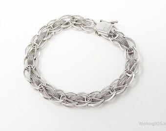 Vintage Silver Tone Marked PD Bracelet With Heart | eBay