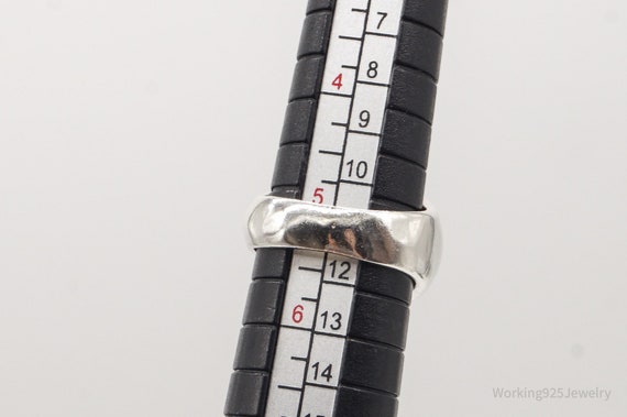 Vintage Rhodonite Silver Ring - Size 5.25 - image 10
