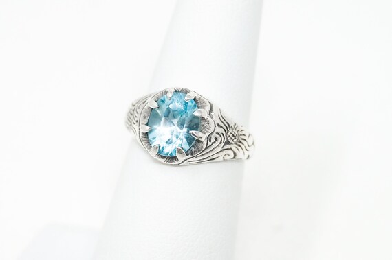 Crystalcraftindia 925 Sterling Silver Lucky Blue Topaz gemstone Ring Size 7.5 US 6.01 g Crystalcraftindia 925 Sterling Silver Lucky Blue Topaz gemstone Ring Size 7.5 US 6.01 g